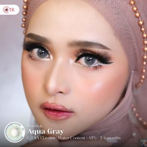 SOFTLENS NEWBLUK AQUA GREY ( MINUS 0.50 S.D -6.00 ) 15 MM BY CTK