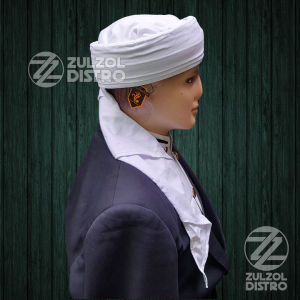 Peci Sorban Imamah Permanen Kualitas Medium Siap Pakai - Sorban Habib Turban Muslim Cap