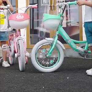 12 /16 Inch Bicycles kids 4 wheels Road bikes kids princess pink bike girls自行車