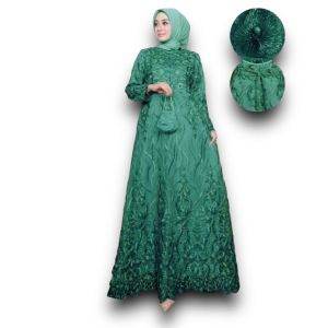GAMIS MALMIRA /  BRUKAT MEWAH / BAJU LEBARAN / GAUN PESTA / PAKAIAN WANITA / BUSANA MUSLIM