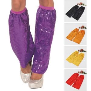 ZOOGGJZ Glittering Leg Warmers Party Dress Sequins Knee High Leg Socks  Cosplay Leg Sleeves Gift
