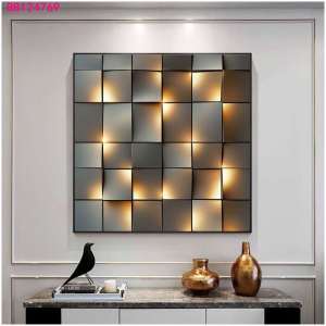 Himalaya Painting Abstract Unique Design 40cmx40cm Frameless Waterproof Sintraboard Decorative Wall