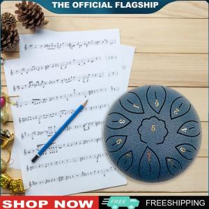 [BONDRE9]Portable 6 Inch Steel Tongue Drum - 11 Tune Percussion Instrument for Beginners - Ideal for Stress Relief and Meditation