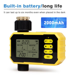 Household 1-Way WIFI Solar Automatic Irrigation TImer Rain Sensor Watering controller For Garden Balconi