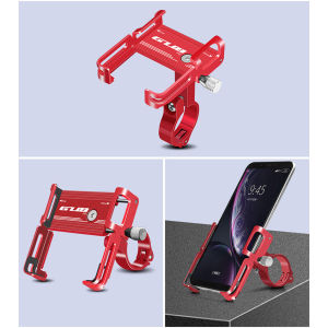 Bracket Dudukan Phone Handphone Holder GUB G81 P10 HP  Handphone Phone Aluminium Stang Sepeda Motor Berkualitas