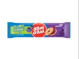 SLAI OLAI Roma Biskuit Sachet 32gr isi 4 Slai O’lai Blueberry Strawberry Nanas Snack Cemilan Anak Murah Selai Olai