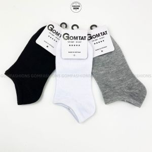 Set 7 đôi vớ trơn cổ ngắn nam nữ VNXK tất chân nam nữ chất liệu cotton mỏng nhẹ thoáng mát khử mùi -VOTRON-VNXK-CB7