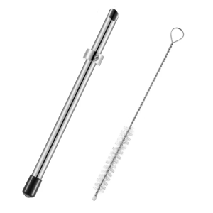 Professional Straw Hole Maker With Nylons Cleaning Brush For Plastic Lid Lemonades Cups Squeeze Lemon Essential