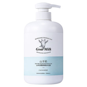 Smooth Skin Lasting Fragrance Goat Milk Body Wash Deep Cleansing Whitening Body Wash Exfoliator Niacinamide Shower Gel