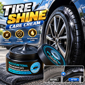 Tire Shine Polish High Gloss Tire Restorer Car Tire Wax Long Lasting Black Shine Tire Protection Auto Detailing Products