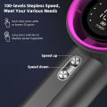 GOOJODOQ Mini Fan Rechargeable Strong Wind 100 Gear Wind Speed Fan Mini Electric Fan Digital Display Adjustable Turbo Portable Handheld Fan for Outdoor Sports. 