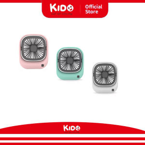 KIDO KIPAS ANGIN MEJA PORTABLE KECIL / MINIFAN KOTAK USB CHARGER ZB-083