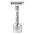 QSHAVE Pisau Cukur Keselamatan Klasik Dua Tepi Boleh Laras (1 Pisau Cukur & 5 pcs Bilah Bersalut Titanium). 