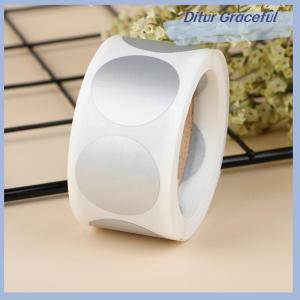 Ditur 300Pcs Round Scratchs Off Stickers 1 Inch Scratc Off Labels Sticker