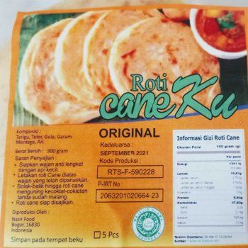 Label Roti Cane Roti Cane 12 cm biasa juga di sebut roti maryam,roti canai,roti konde ...