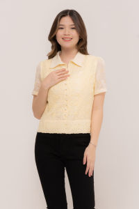 RIMINI - Atasan Remaja Kemeja Wanita Formal Lengan Pendek XS-XL - Pristina Top 524832-1