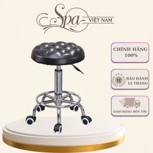 Ghế múi đôn hơi spa | ghế xoay chân lốc có bánh xe | nâng hạ cao thấp dùng trong spa | phun xăm | tmv