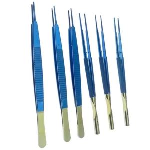 GREATLH  Titanium Vascular Pliers Tissue Forceps Damage-free Cardiac Dissecting Forceps Vascula Forceps Microsurgical instrument
