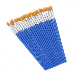 100 pcs Flat Paint Brushes Small Paint Brushesfor Detail Painting Watercolor Face Painting