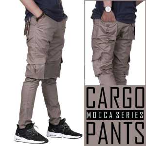MARTRICH-Celana Panjang Pria Model Slim Fit Skinny High Waist Polos untuk Pesta/Club Mix Varian