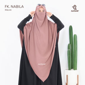 Alfajar - Frenchkhimar Jumbo NABILA Bahan Anti UV Free Cadar Tali Model Runcing dan Oval