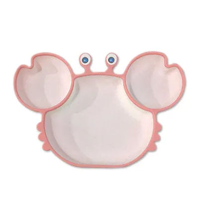 [READY STOCK] Baby Premium Silicone Suction Plate Crab Dining Plate