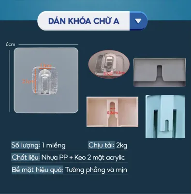 Miếng Dán Thay Thế Kệ Dán Tường Nhà Tắm Ecoco Dự Phòng Giá Treo Đồ Đa Năng Oenon Keo Siêu Dính Maiha