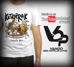BAJU KAOS KETOPRAK / KAOS DISTRO / TSHIRT MAKANAN KULINER INDONESIA FOOD