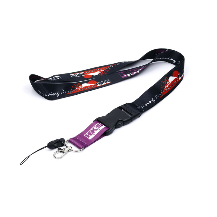 HYS HKS Logo Cellphone Lanyard JDM Racing Keychain Ring ID Card Holder ...