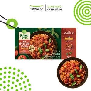 Set Mỳ Ý sốt thịt viên cà chua Pulmuone 332.2g dành cho 2 người ăn