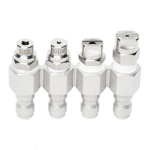 Industrial Strength J Handle Nozzles 5000PSI Pressure Rate PTFE Taped Connection For Downstream Chemicals Injectors