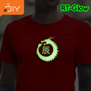 【Glow in Dark】2024 CNY Time Dragon Year Chinese New Year Family Short Sleeve High Quality Cotton T-shirt(龙辰)龍年新年衣服亲子家庭T恤
