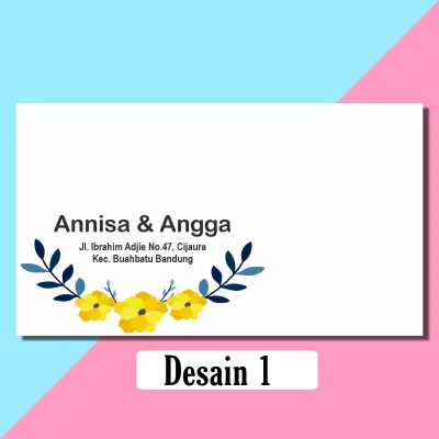 Amplop Kondangan Pernikahan Custom Pakai Nama Bernama Dan Alamat Satu Pak Isi 50 Motif Batik Bunga Unik Lucu Ukuran 110 70