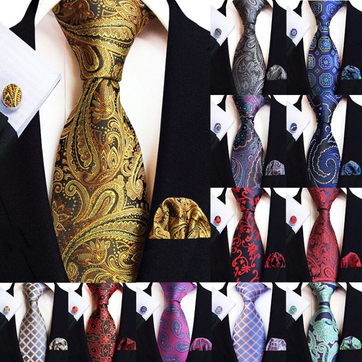 Trọng Mens Quan Hệ Hoa Màu Đen Vàng Quan Hệ Cà Vạt Họa Tiết Cánh Hoa ...