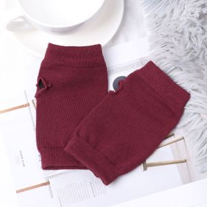 G Có thể bảo vệ Vải Cụt ngón Ngón tay tiếp xúc Găng tay Half Mitten Găng tay len dệt