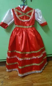 Ms. Russia United Nation costume for girls ages 5 to 12  years old