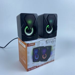 Loa máy tính vi tính mini laptop LED để bàn bass giá rẻ LUVIBA LO46