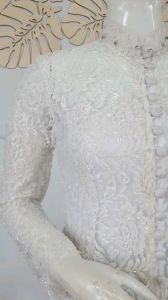 atasan kebaya pengantin kerah syanghai eksklusif free longtorso