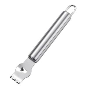 SOLARAEG Stainless Steel Lemon Zester Rustproof Hanging Loop Citrus Fruit Grater Household Manual Lemon Peeler Cheese