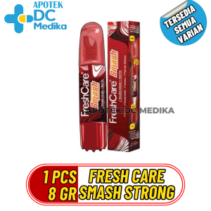 Fresh Care Smash 4 In 1 Strong Fruity Matcha 8 Gr Double Inhaler Roll-On Alat Kerokan Dan Alat Pijat
