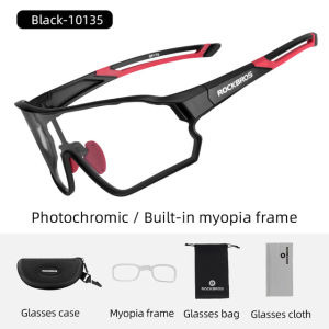 ROCKBROS Photochromic Bike Glasses Bicycle UV400 Sports Sunglasses for Men Women Anti Glare Lightweight Hiking Cycling Glasses