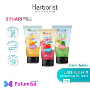 Herborist Juice For Skin Body Serum | Face Scrub | Exfoliating Gel Scrub | Series | Perawatan Tubuh | Lotion