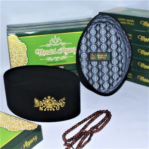 Songkok Nasional Hitam Motif Bordir Logo Nu Peci Sholat Pria Anak Dan Dewasa Motif Terbaru Nu Hijau Gold Merah Putih Bahan Beludru Berkualitas Tinggi 9 Murah