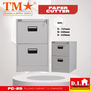 Do it Home TM FC-2D Beige Filing Cabinet 2-Drawer