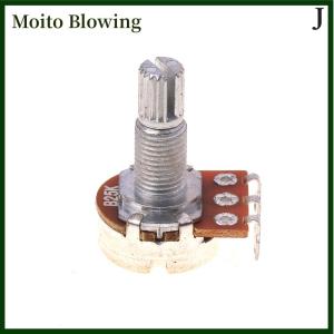Moito A500K B500K A250K B250K A50K B50K A25K B25K Potentiometer Splined Small Pot Electric Guitar Bass Effect Amp Tone Volume18mm Shaft Parts
