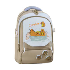 D1-213 Korea Backpack 45CM DESIGN CAPYBARA / Beg Galas Sekolah Rendah Menengah / Kanak-Kanak Kids Girl