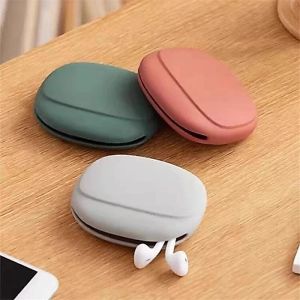 Data Cable Storage Bag Portable Silicone Headphone Change Storage Box Key Lipstick Holder Travel Bag