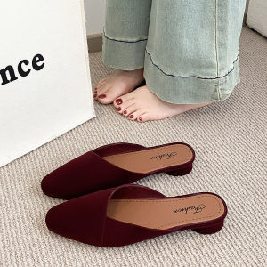 Free Shipping WomenS Summer Low-Heeled Height-Increasing Non-Slip Slip-On Sandals With A Pointed Toe Fashionable And Elegant Suitable For Wearing Outdoors