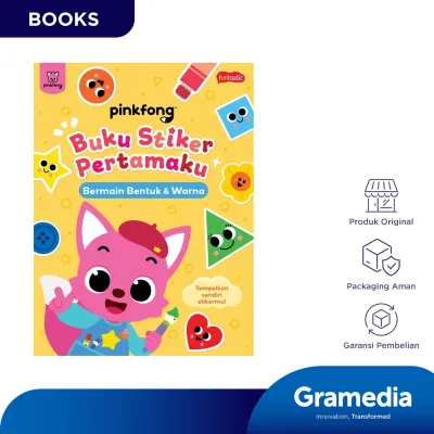 Pinkfong Buku Stiker Pertamaku - Bermain Bentuk & Warna (The Pinkfong Company)