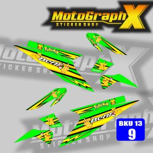 STRIPING VARIASI POKEMON BEAT KARBU THN 2008-2012 STICKER BEAT KARBU BKU 13
